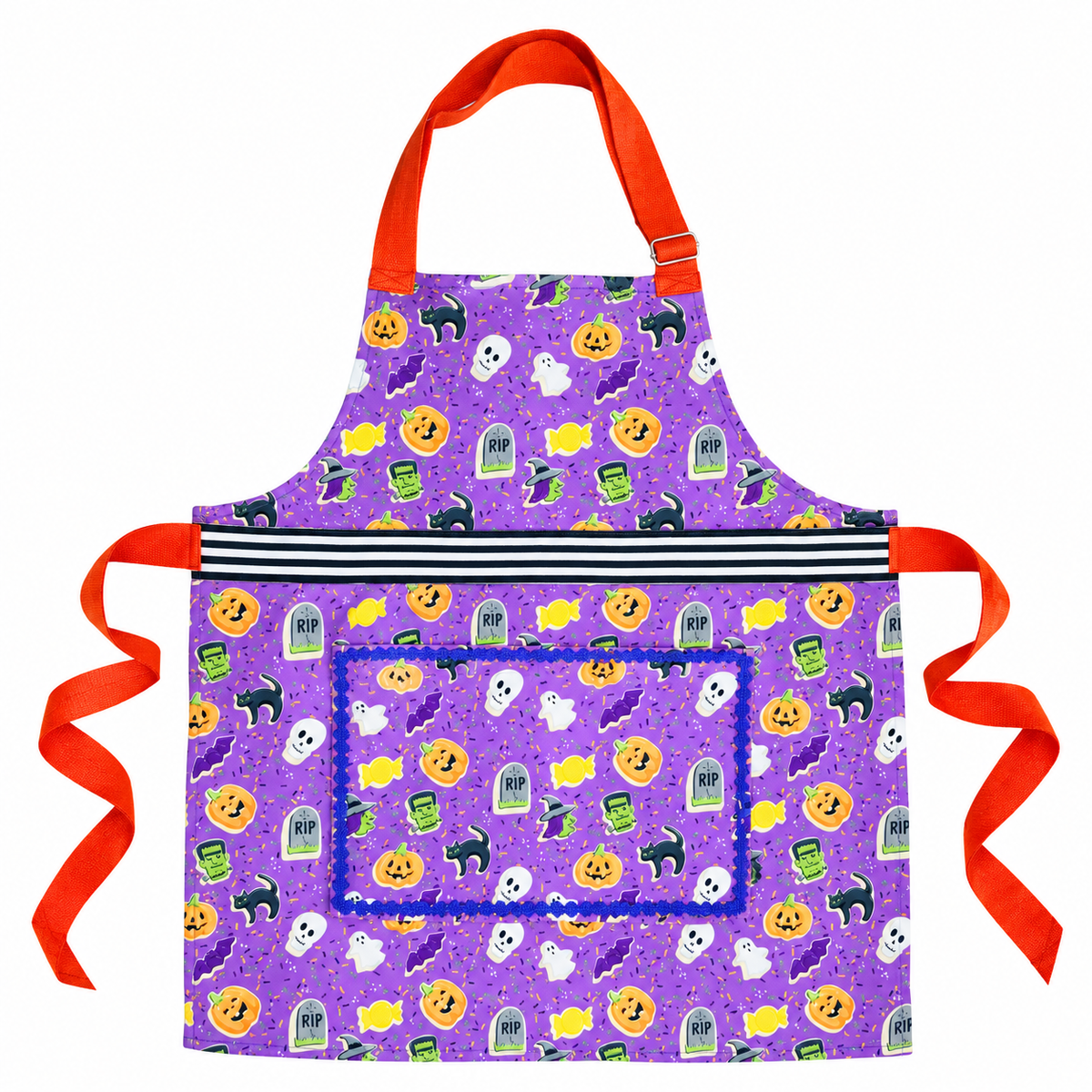👻 Spooky Cute Full Apron – Candy & Creatures Edition