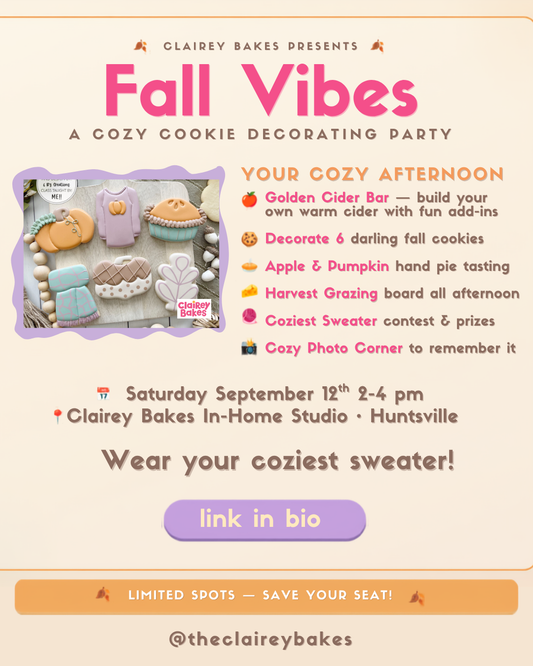 Fall Vibes — A Cozy Cookie Decorating Party